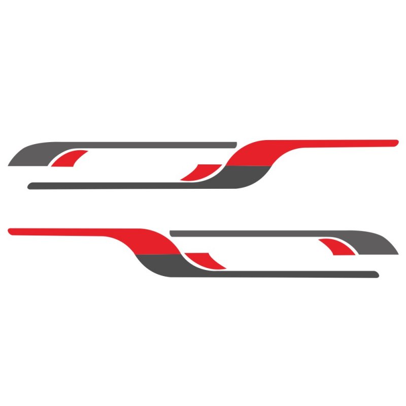 US 4pcs Vinyl Graphics Decals Stickers For Ford TRANSIT LWB Caravan Trailer Camper Van 372*48cm