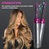 US 5 in 1 Hair Dryer Hot Comb Set Automatic Curling Iron Multi functional Styling Tool Rose red US plug
