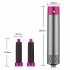 US 5 in 1 Hair Dryer Hot Comb Set Automatic Curling Iron Multi functional Styling Tool Rose red US plug