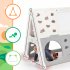 US 5 in 1 Toddler Climber Basketball Hoop Set Playground Climber Playset With Tunnel Climber Whiteboard Building Block Baseplates For Boys Girls Gifts Light Gre