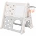 US 5 in 1 Toddler Climber Basketball Hoop Set Playground Climber Playset With Tunnel Climber Whiteboard Building Block Baseplates For Boys Girls Gifts Light Gre