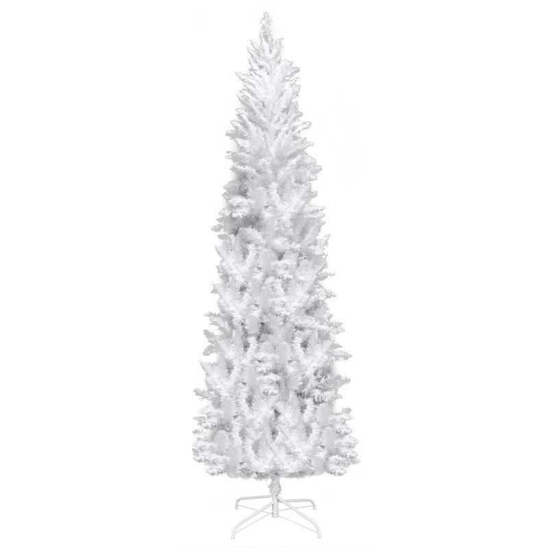 US 6.5ft Christmas Tree 719 Branches Artificial Pine Tree with Fiber Optics