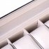 US 6 Compartment Slots Watch Box Organizer Portable Practical Leather Watch Collection Storage Box For Men Women black