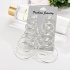 US 6 Pairs Women Fashion Simple Rock Exaggeration Circle Hoop Earrings Set Punk Hoop Earrings  Gold