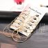 US 6 Pairs Women Fashion Simple Rock Exaggeration Circle Hoop Earrings Set Punk Hoop Earrings  Gold