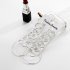 US 6 Pairs Women Fashion Simple Rock Exaggeration Circle Hoop Earrings Set Punk Hoop Earrings  Gold
