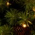 US 6FT Upside Down Christmas Tree 600 Branch Tips 300 LED Warm White Lights Christmas Tree For Home Office Party Green