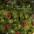 US 6FT Upside Down Christmas Tree 600 Branch Tips 300 LED Warm White Lights Christmas Tree For Home Office Party Green