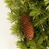 US 6FT Upside Down Christmas Tree 600 Branch Tips 300 LED Warm White Lights Christmas Tree For Home Office Party Green