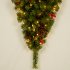 US 6FT Upside Down Christmas Tree 600 Branch Tips 300 LED Warm White Lights Christmas Tree For Home Office Party Green