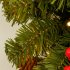 US 6FT Upside Down Christmas Tree 600 Branch Tips 300 LED Warm White Lights Christmas Tree For Home Office Party Green