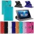 US 7 8 9 10 Inch Universal 360 Degree Rotating Four Hook Leather Tablet Protection Case Red 7 inch