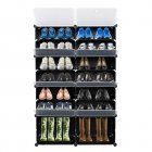 US 7 tier 14 Grids Shoe Rack Organizer Portable Tower Shelf Storage Cabinet
