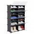 US 7 tier 14 Grids Shoe Rack Organizer Portable Tower Shelf Storage Cabinet