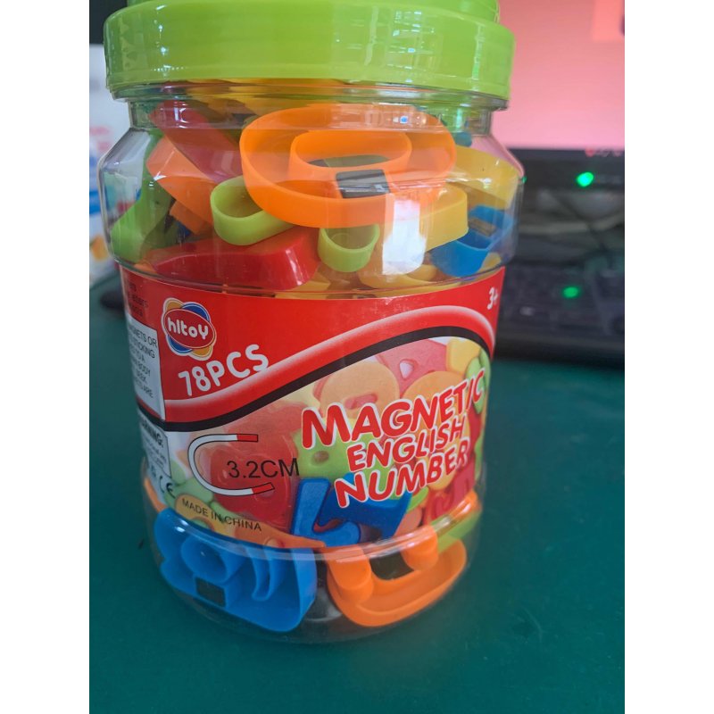 US 78pcs/set Magnetic Letters Numbers for Kids Educational Alphabet Refrigerator Magnets 78pcs/set
