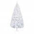 US 7ft Christmas Tree Artificial Pvc Branch Iron Stand Xmas Pine Tree US Plug White
