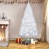 US 7ft Christmas Tree Artificial Pvc Branch Iron Stand Xmas Pine Tree US Plug White