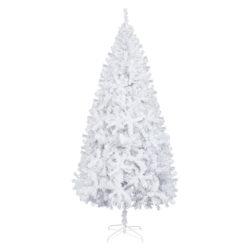 US 7ft Christmas Tree Artificial Pvc Branch Iron Stand Xmas Pine Tree US Plug