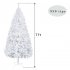 US 7ft Christmas Tree Artificial Pvc Branch Iron Stand Xmas Pine Tree US Plug White