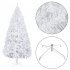 US 7ft Christmas Tree Artificial Pvc Branch Iron Stand Xmas Pine Tree US Plug White