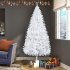 US 7ft Christmas Tree Artificial Pvc Branch Iron Stand Xmas Pine Tree US Plug White