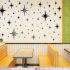US 82pcs Acrylic Star Mirror Wall Sticker Waterproof Self adhesive Children Room Kindergarten Home Decoration gold