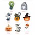 US 8pcs Corrugated Wooden  Sign Halloween Decoration Card For Outdoor Yard Courtyard Hollow Board Decoration As shown