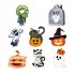 US 8pcs Corrugated Wooden  Sign Halloween Decoration Card For Outdoor Yard Courtyard Hollow Board Decoration As shown