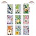 US 9PCS  PVC Window  Clings Painted Electrostatic Stickers For Home Decoration 9 spring suits 20 30cm