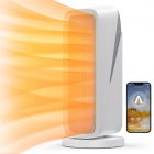 US ACEKOOL 1500W Space Heater 16 inch WiFi Small Electric Heater Portable 80 degree Oscillation Ceramic Heater