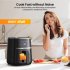 US ACEKOOL Air Fryer Oven 4 5L with Silicone Liner and Rapid Air Circulation with Oil Free Touch Screen