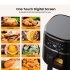 US ACEKOOL Air Fryer Oven 4 5L with Silicone Liner and Rapid Air Circulation with Oil Free Touch Screen