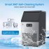 US ACEKOOL Commercial Ice Maker Machine Under Counter 100LBS 24H with 33LBS Ice Bin Stainless Steel Ice Machine