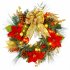 US ADEEING 24 Inch Pre lit Christmas Wreath for Front Door with Battery Operated