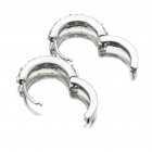 US ANDI ROSE Fashion Jewelry 925 Sterling Silver Rhinestones Hoop Diamond Stud Earrings for Women (1061 Silver)