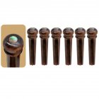 US Abalone Shell Guitar Bridge Pins for Acoustic Guitar Parts Accessories Wood color