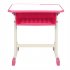 US Adjustable Student Desk Chair Set Lightweight Easy Installation Disassembly Pink
