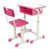 US Adjustable Student Desk Chair Set Lightweight Easy Installation Disassembly Pink