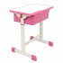 US Adjustable Student Desk Chair Set Lightweight Easy Installation Disassembly Pink