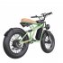 US All Terrain off Road Electric Bike 1400w Powerful Motor 7 Speed Gears Fat Tires Electric Mountain Bike Green