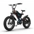 US Aostirmotor 20 Inch Fat Tire Electric Bicycle 500w Motor with 48v 15ah Removable Lithium Battery S18 Mini Black