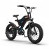 US Aostirmotor 20 Inch Fat Tire Electric Bicycle 500w Motor with 48v 15ah Removable Lithium Battery S18 Mini Black