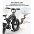 US Aostirmotor 20 Inch Fat Tire Electric Bicycle 500w Motor with 48v 15ah Removable Lithium Battery S18 Mini Black