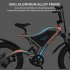 US Aostirmotor 20 Inch Fat Tire Electric Bicycle 500w Motor with 48v 15ah Removable Lithium Battery S18 Mini Black