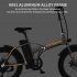 US Aostirmotor Folding Electric Bicycle 20 Inch Fat Tire 500w Motor Mountain Bike with 36v 13ah Lithium Battery Black