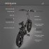 US Aostirmotor Folding Electric Bicycle 20 Inch Fat Tire 500w Motor Mountain Bike with 36v 13ah Lithium Battery Black