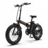 US Aostirmotor Folding Electric Bicycle 20 Inch Fat Tire 500w Motor Mountain Bike with 36v 13ah Lithium Battery Black