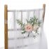 US Artificial Chair Back Flower Simulation Fake Decorative Flower Outdoor Wedding Landscaping Layout Prop pink