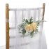 US Artificial Chair Back Flower Simulation Fake Decorative Flower Outdoor Wedding Landscaping Layout Prop pink