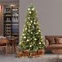 US Artificial Christmas Tree With LED Lights Multipurpose Xmas Tree Holiday Decoration For Indoor Home Office Shop 6FT  1248 branches 450 lights